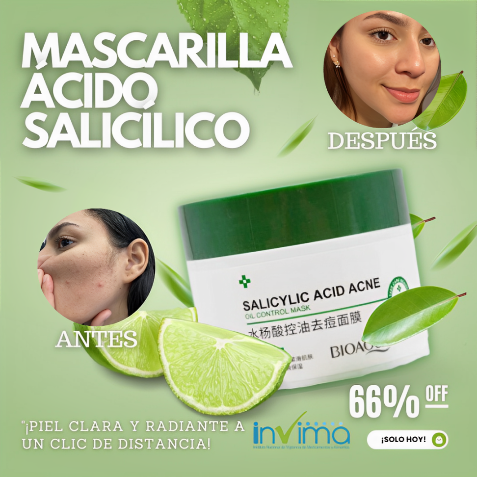 Clariface™|MASCARILLA ANTIACNÉ DE ACIDO SALICÍLICO